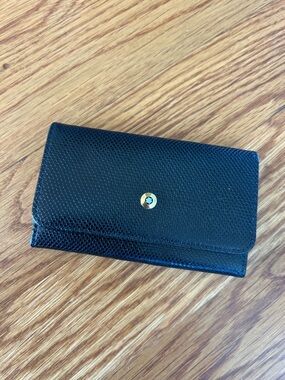 Montblanc leather card and key case